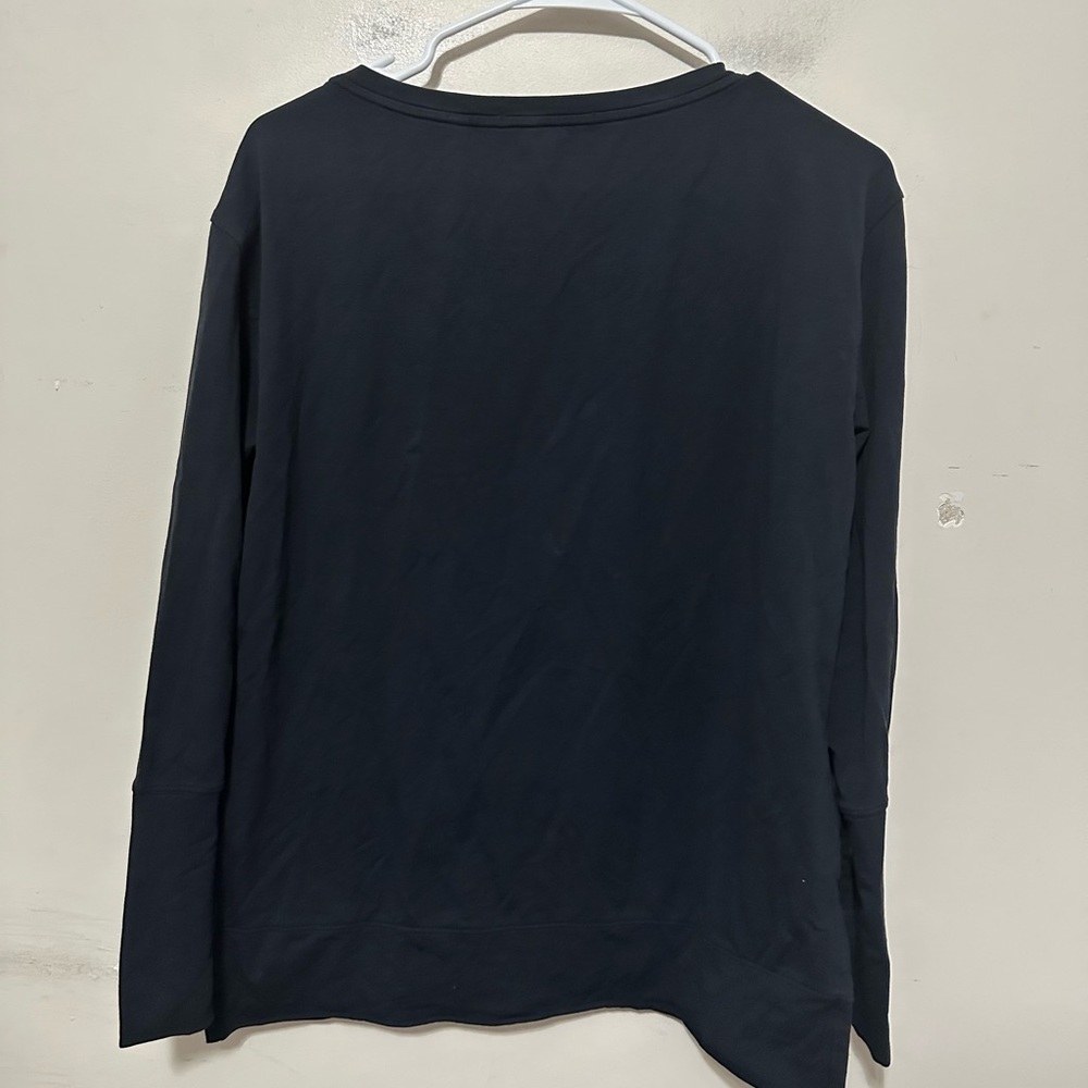 Greyson Women's Navy Long Sleeve Pima Cotton Blend Performance Top Size Small - Picture 12 of 15
